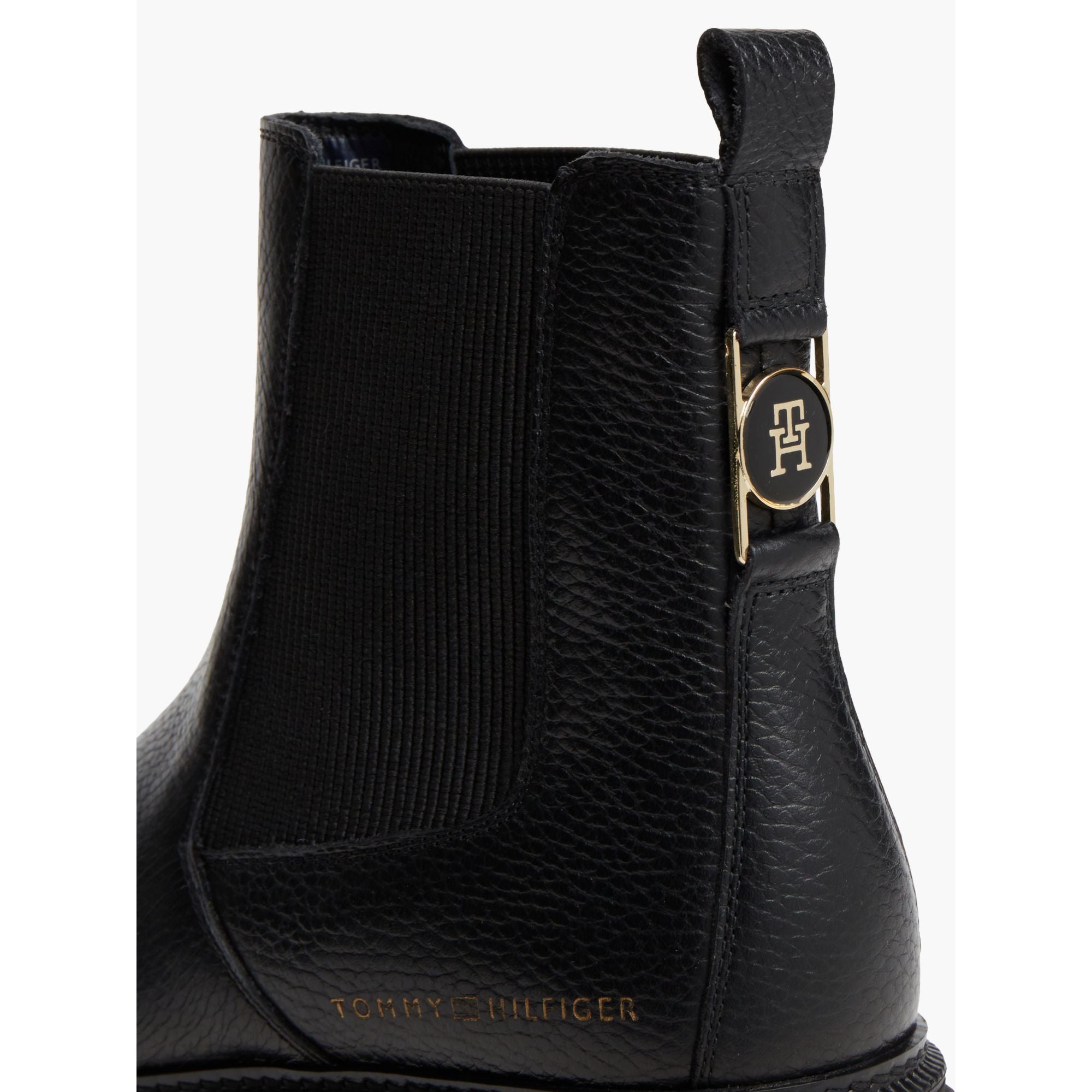 Tommy Hilfiger Emboss Grain Leather Chelsea Shoe