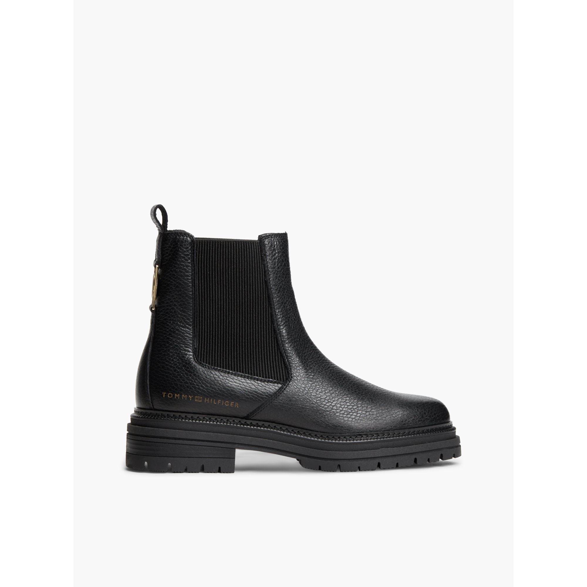 Tommy Hilfiger Emboss Grain Leather Chelsea Shoe