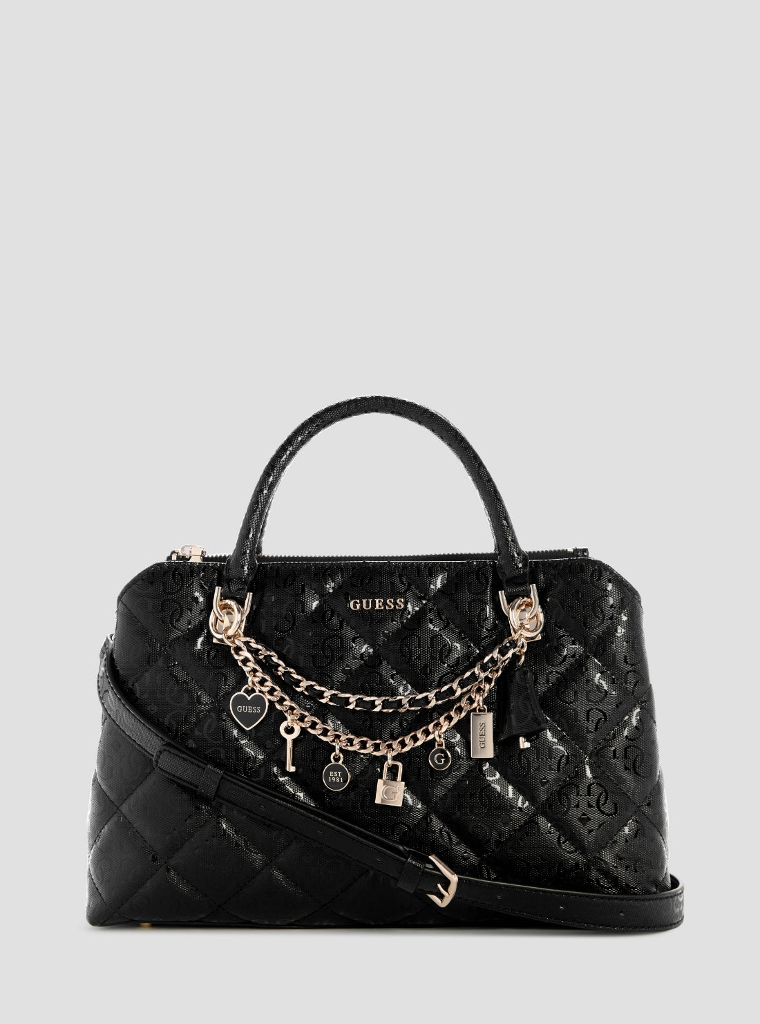 Guess Libby Double Compartment Satchel Bag