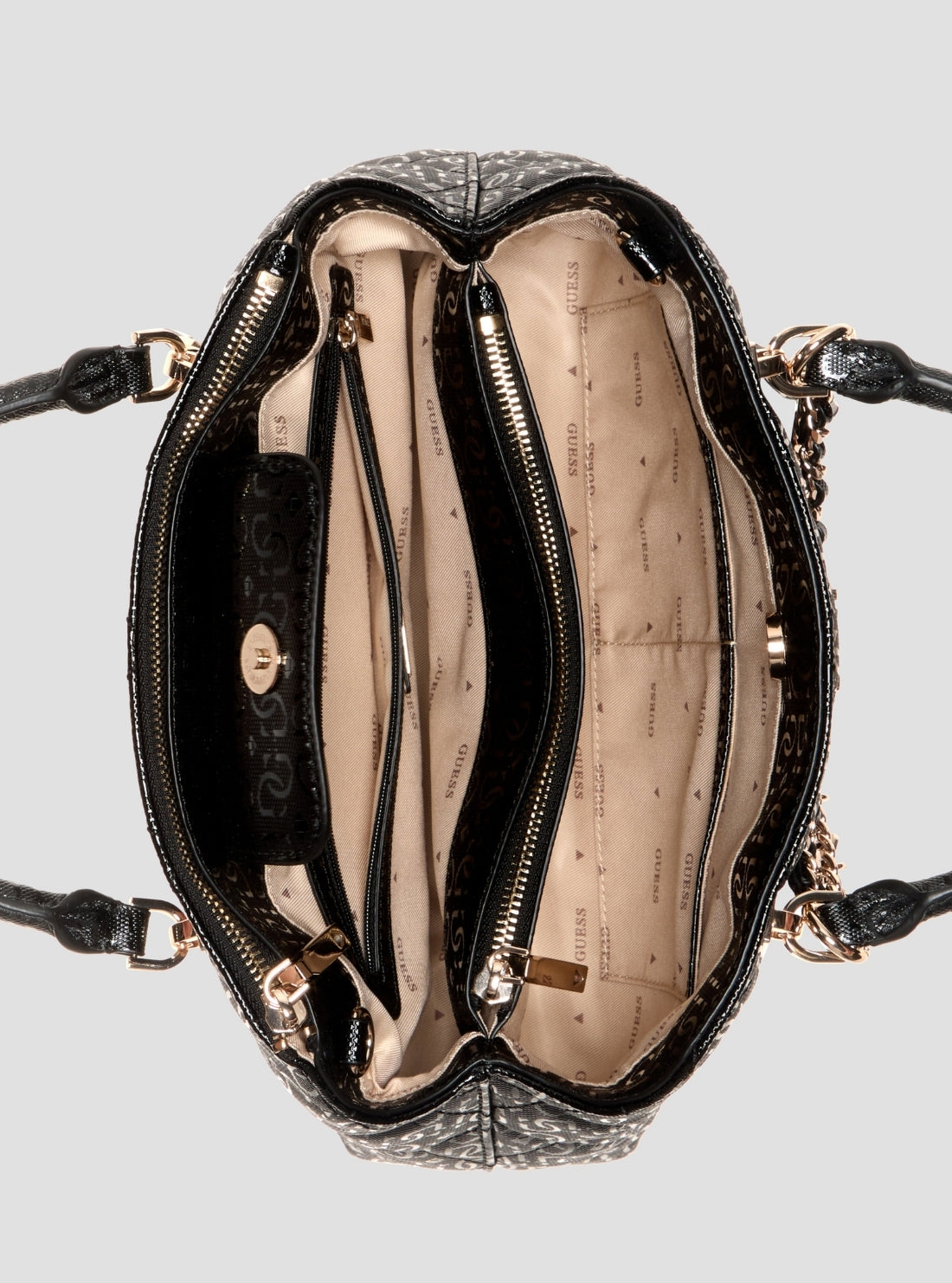 Guess Libby Double Compartment Satchel Bag
