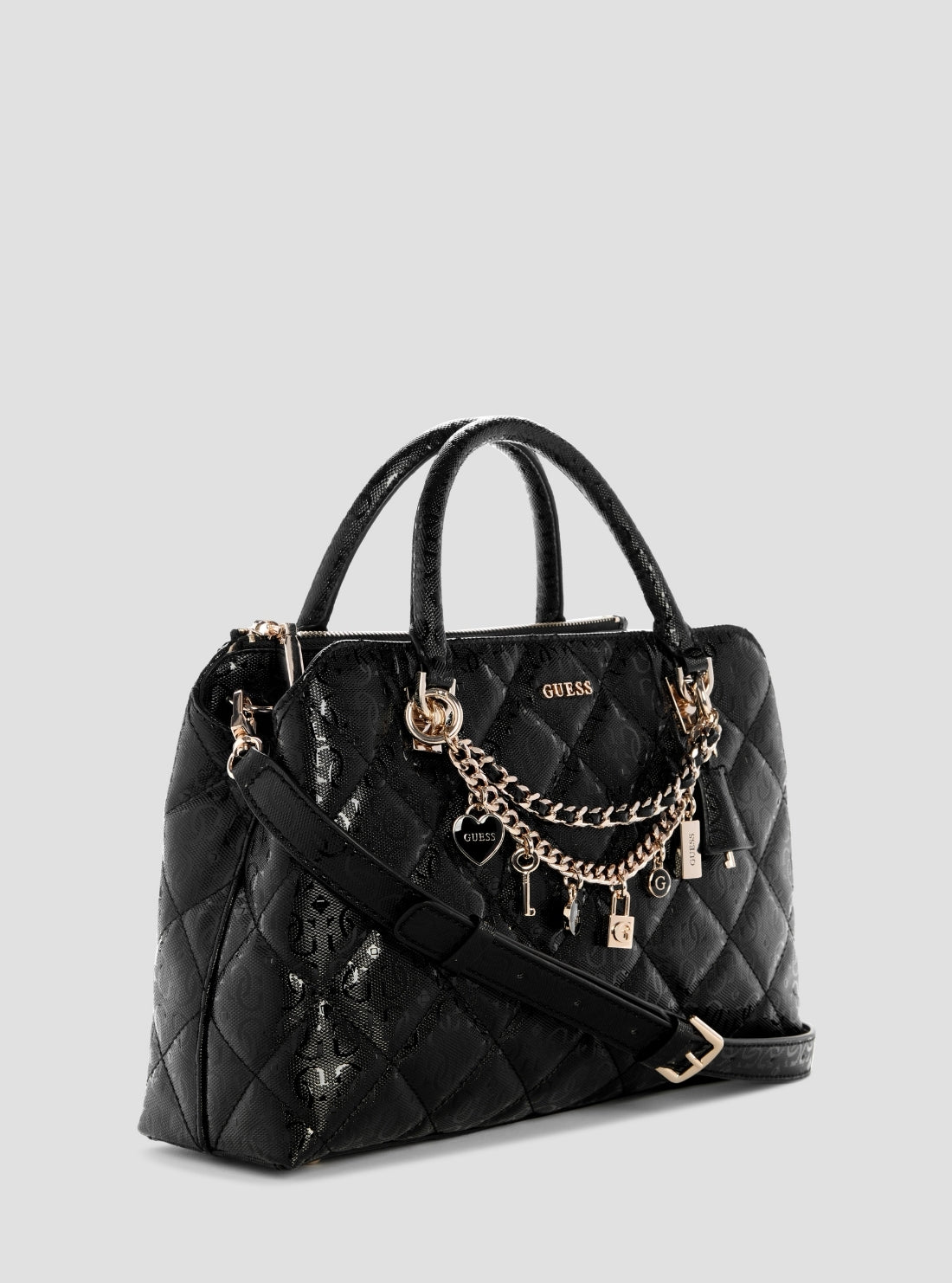Guess Libby Double Compartment Satchel Bag