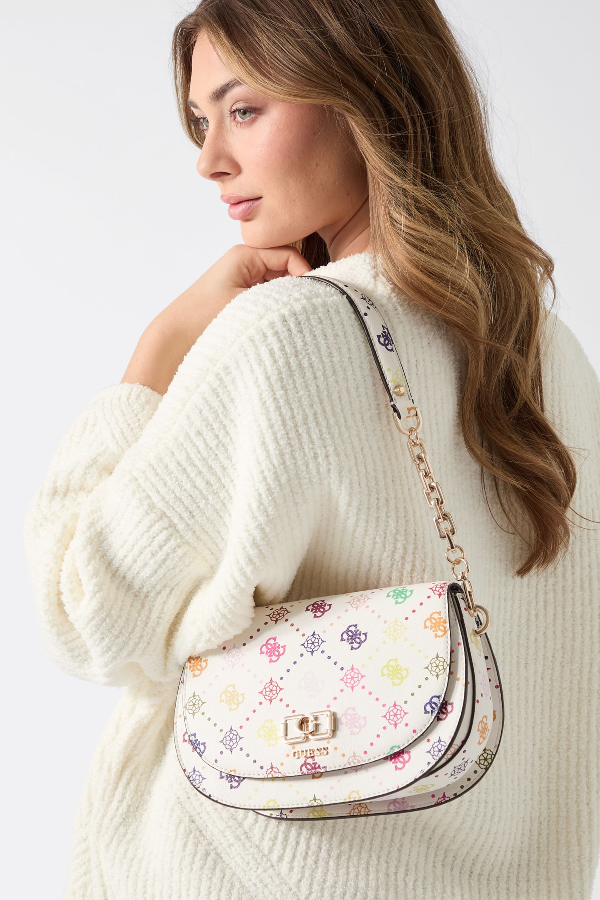 Guess Emelie Logo Shoulder Bag