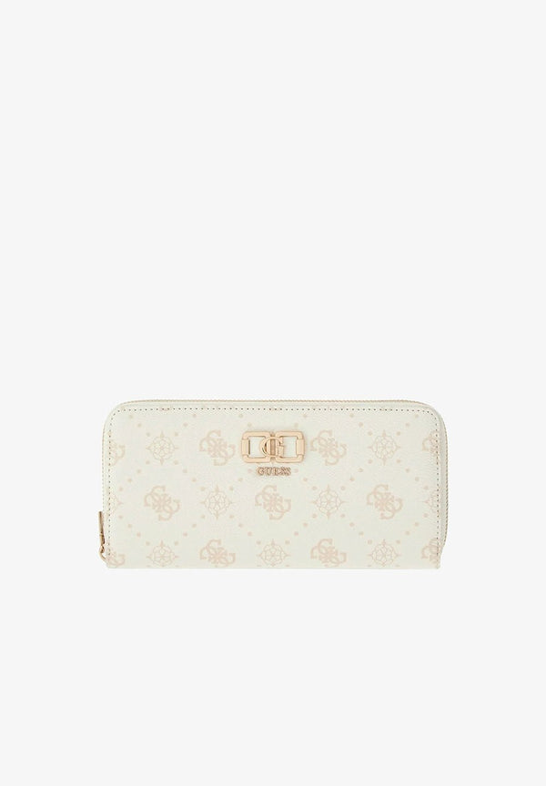 Guess Emelie Logo Slg Lrg Zip Around Wallet