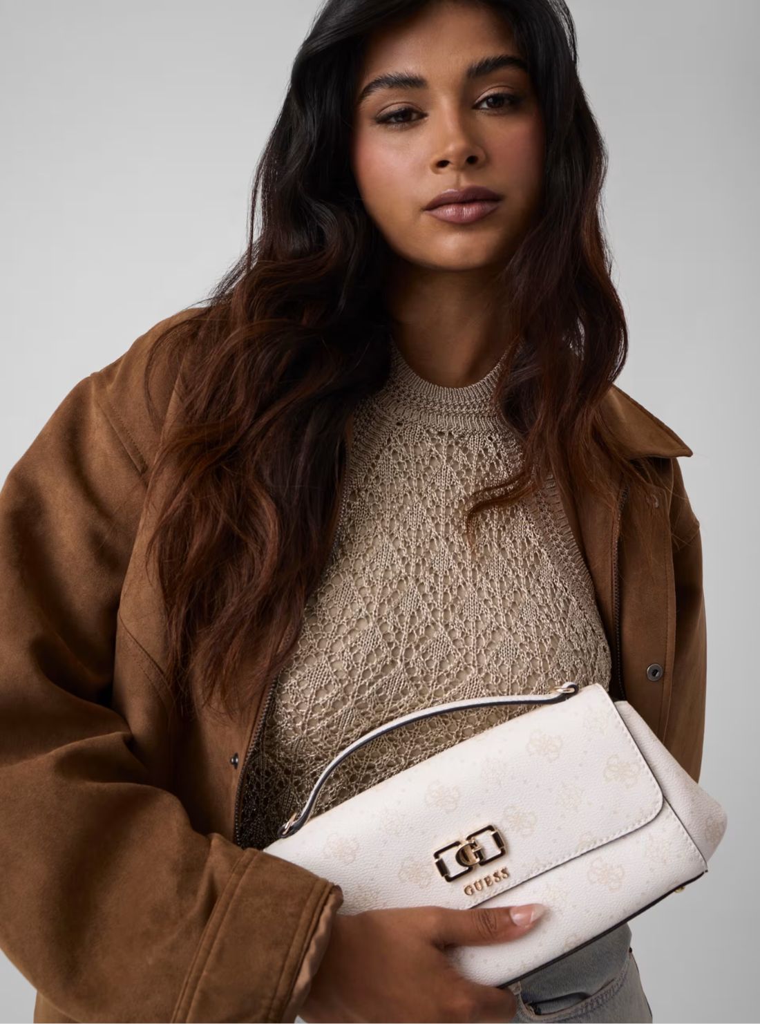 Guess Emelie Flap Crossbody Bag