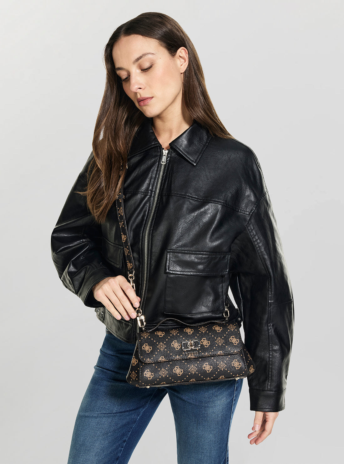 Guess Emelie Flap Crossbody Bag
