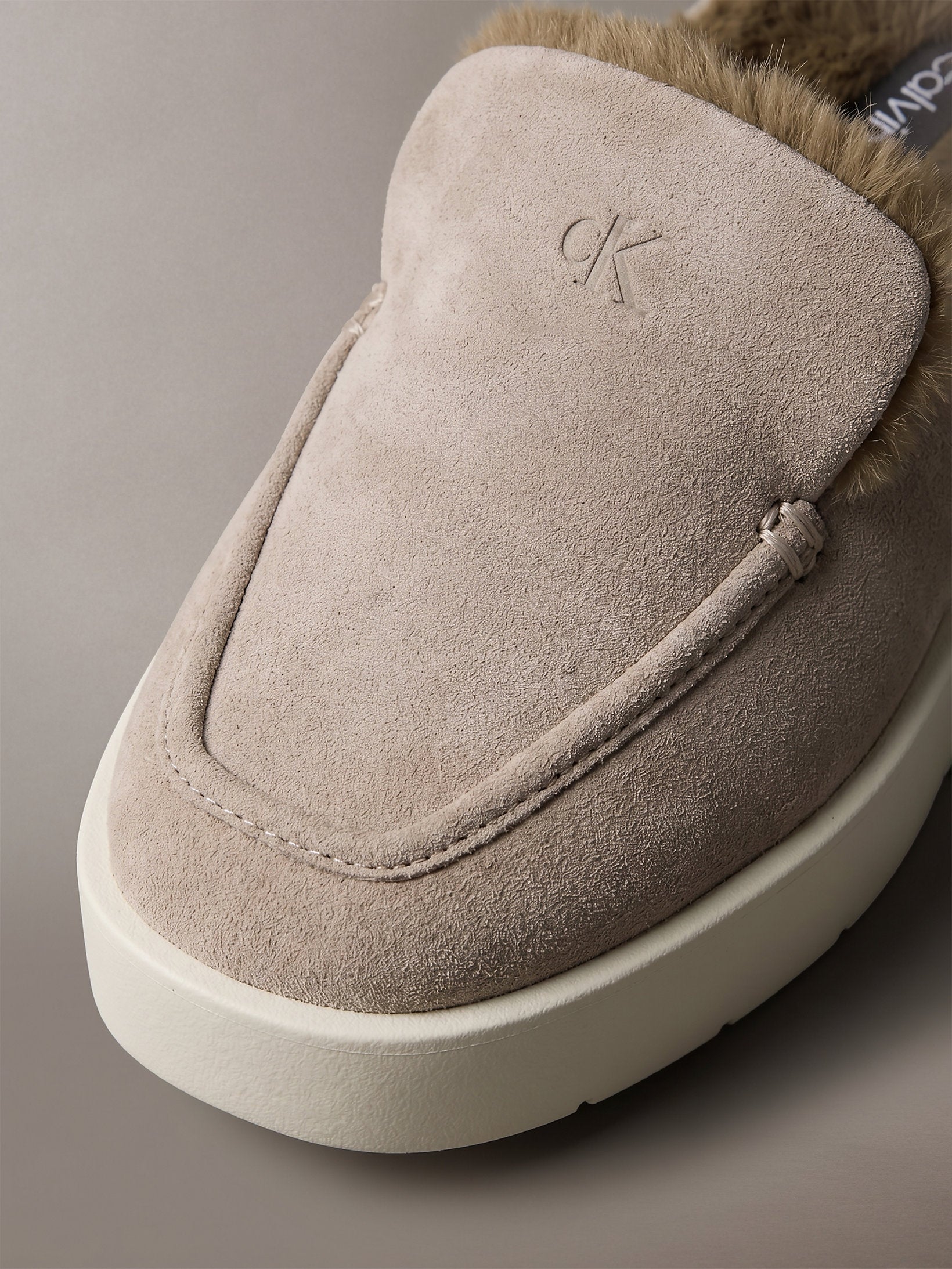 Calvin Klein Flatform Mule Suede Wl Shoe