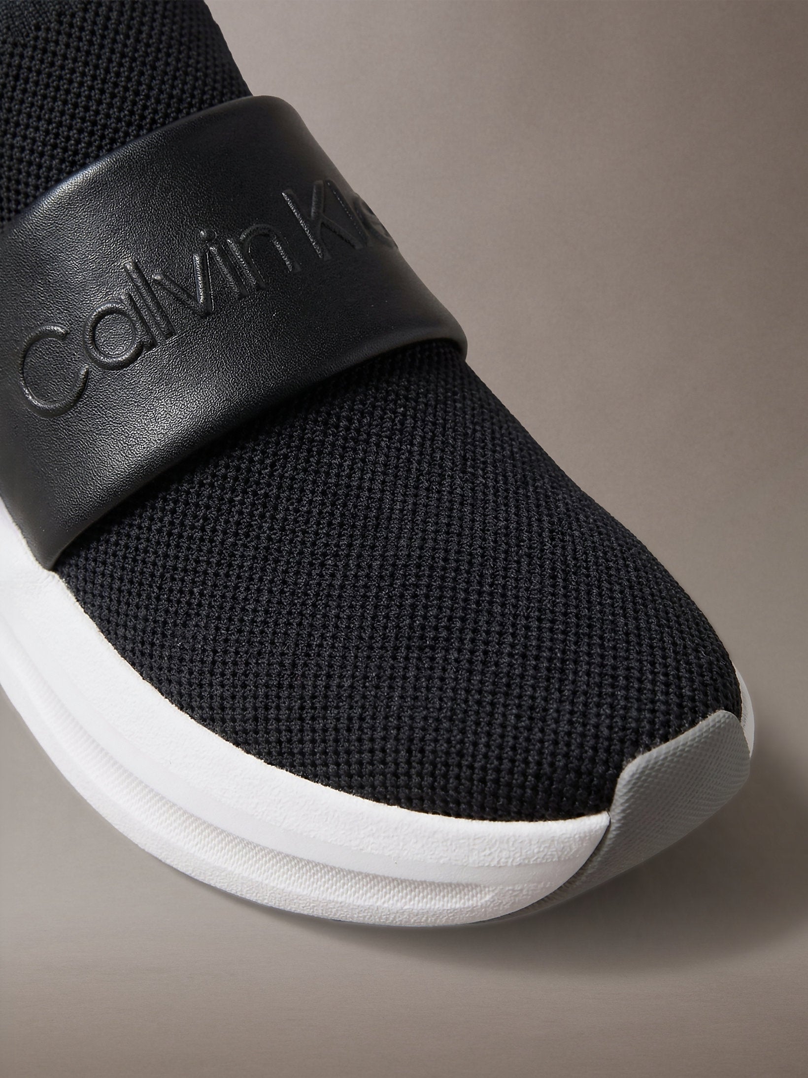 Calvin Klein Chunky Run Slipon Knit Logo Tape Shoe
