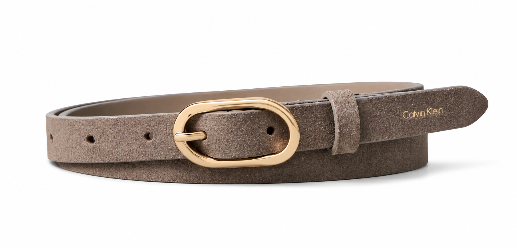 Calvin Klein Organic Buckle Suede 20mm Belt