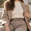 Calvin Klein Organic Buckle Suede 20mm Belt
