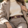 حزام كالفين كلاين Round Buckle 30mm Smooth