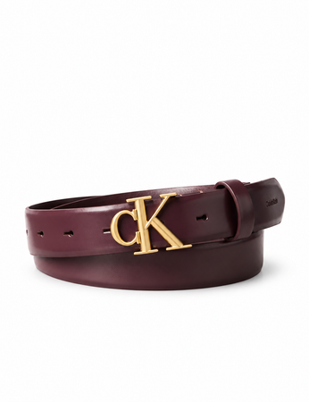 حزام كالفين كلاين Round Buckle 30mm Smooth