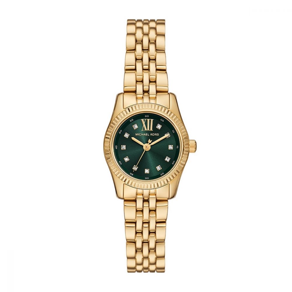 Michael Kors Petite Lexington Pavé Gold-Tone Watch