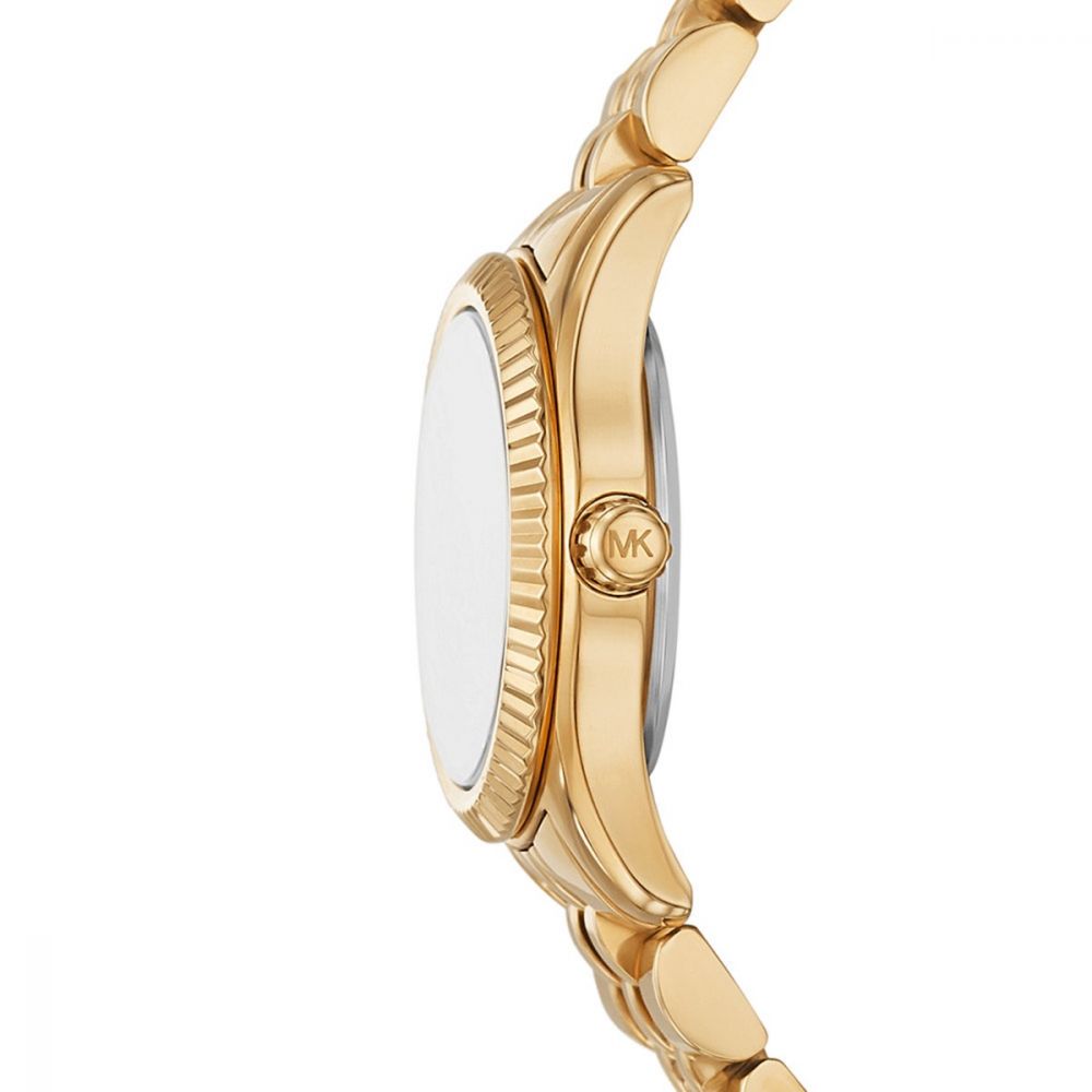 Michael Kors Petite Lexington Pavé Gold-Tone Watch