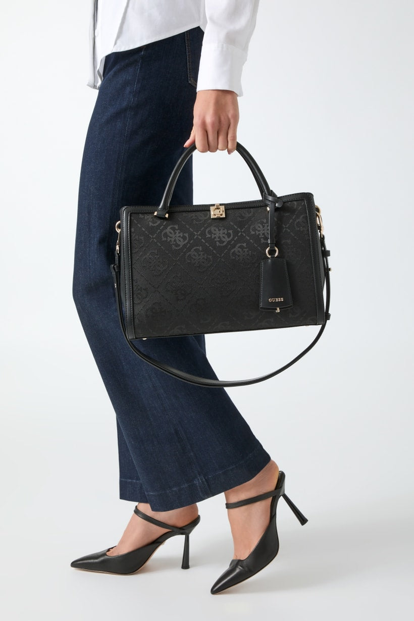 Guess Audrey Logo Satchel Bag