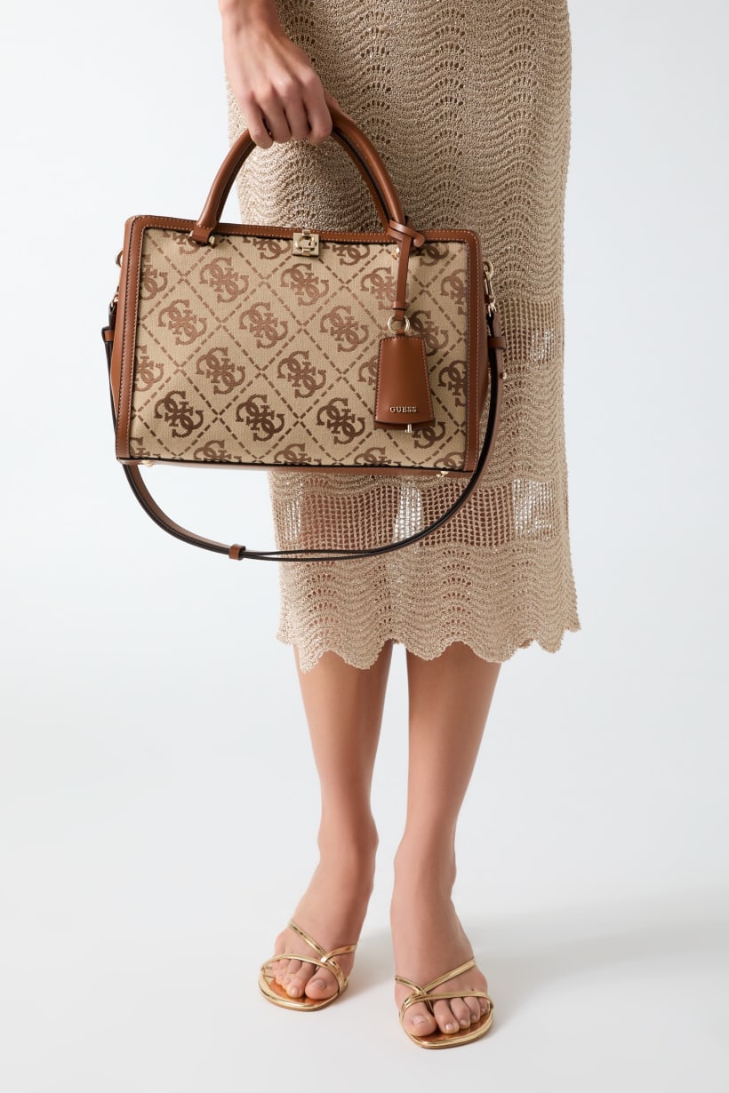 Guess Audrey Logo Satchel Bag