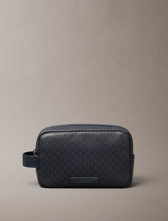 Calvin Klein Emblem Aop Coated Dopp Kit Bag