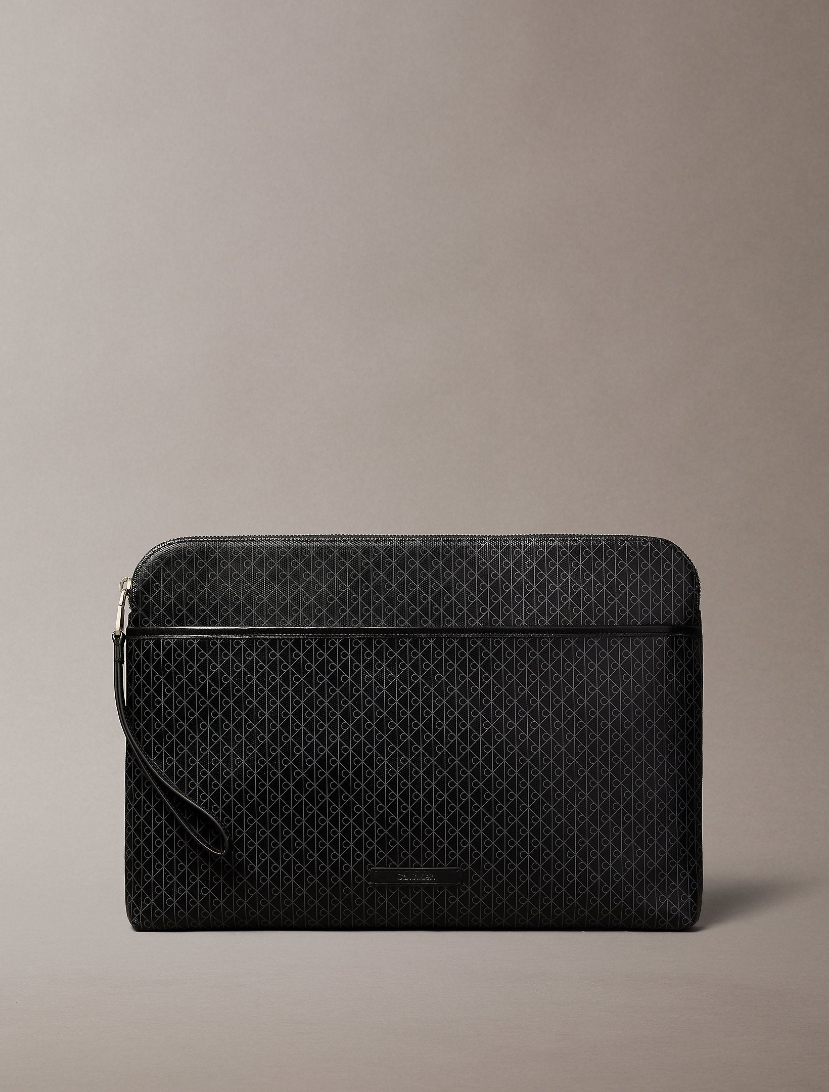 Calvin Klein Emblem Aop Coated Laptop Case Bag