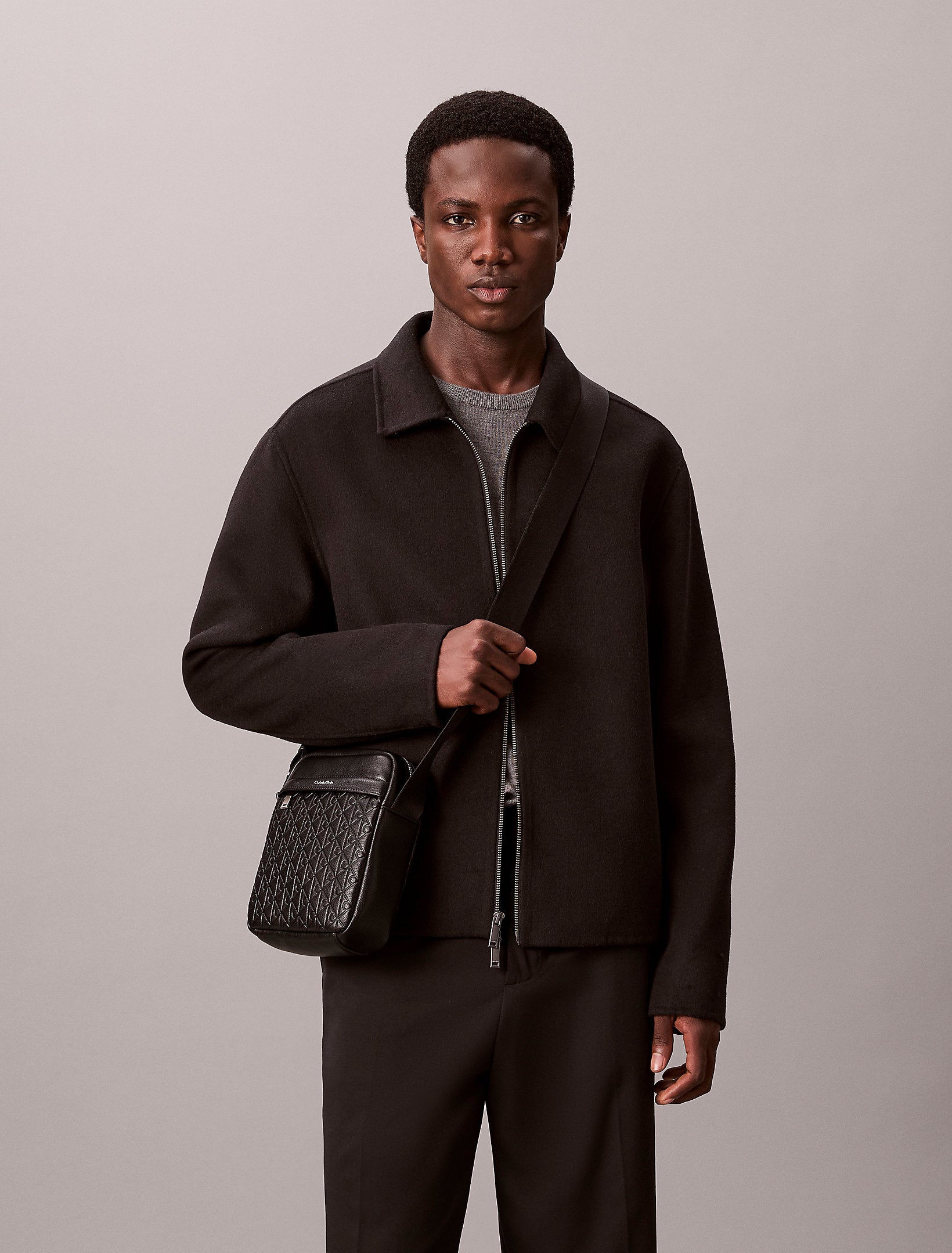 Calvin Klein Emblem Emboss Reporter Bag