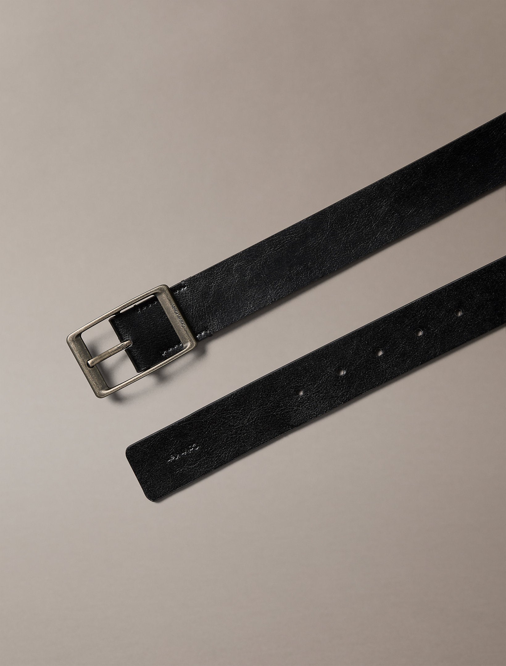 חגורה קלווין קליין Casual Round Buckle Tumbled 35mm