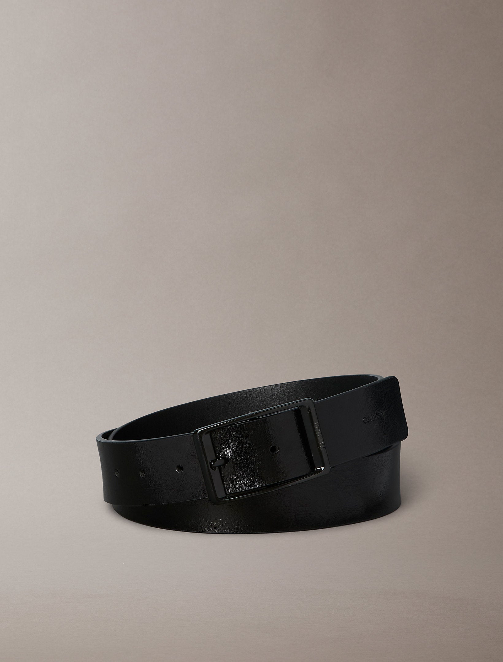 חגורה קלווין קליין Casual Round Buckle Tumbled 35mm