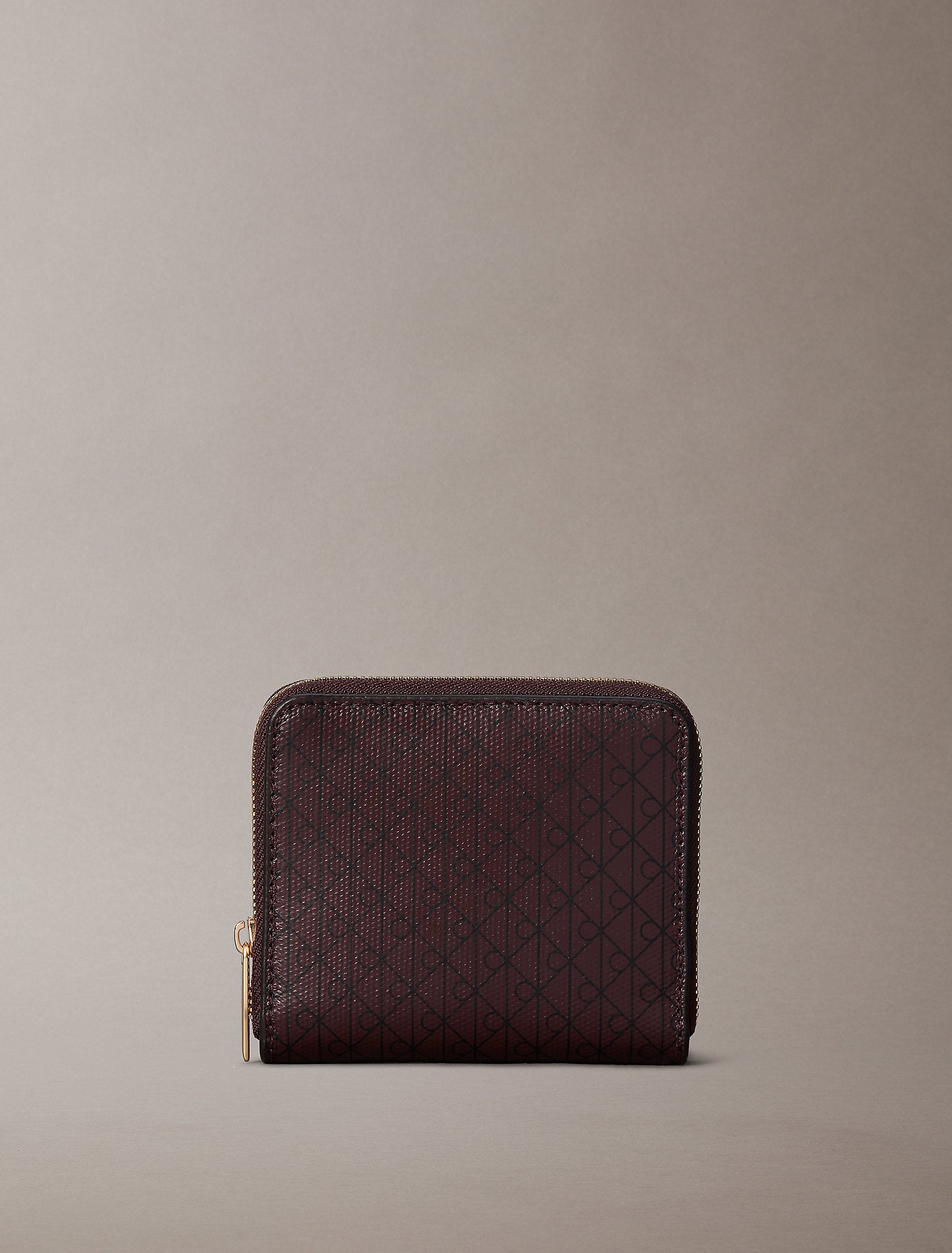 Calvin Klein Emblem Aop Square Zip Around Wallet