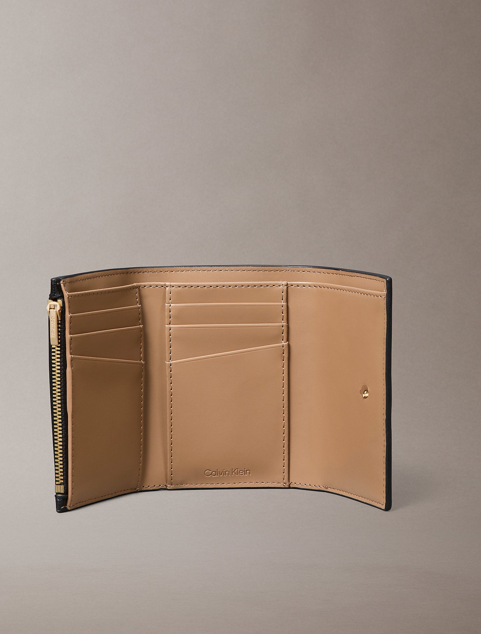 Calvin Klein Trifold With Zip Pocket Wallet