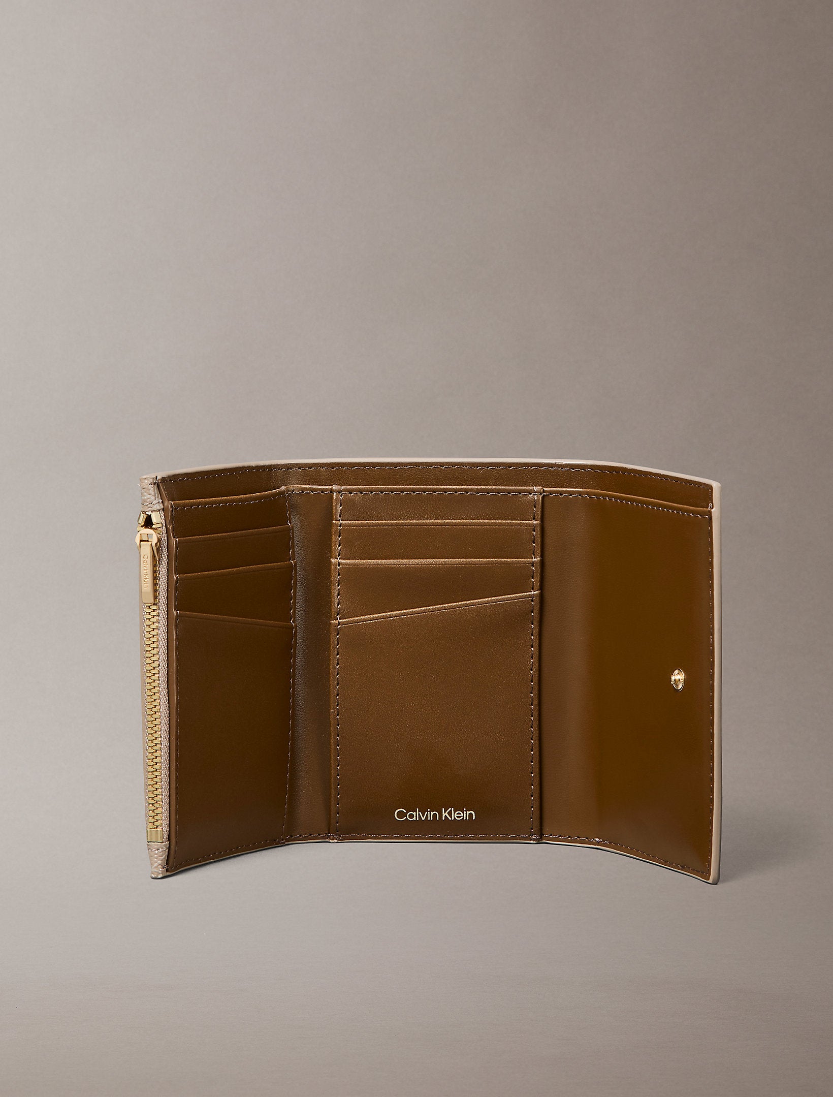 Calvin Klein Trifold With Zip Pocket Wallet