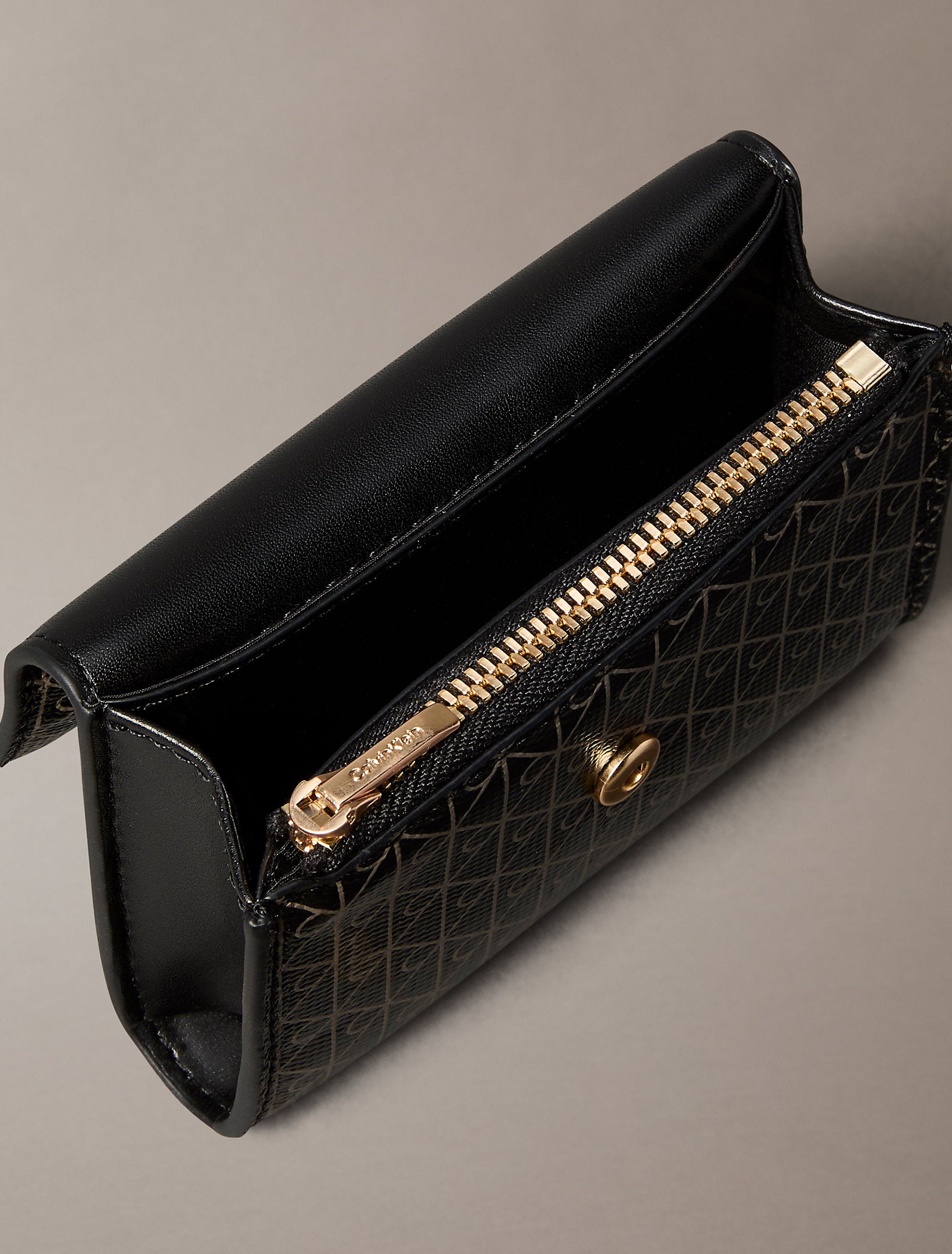 Calvin Klein Emblem Aop Flap Coin Wallet