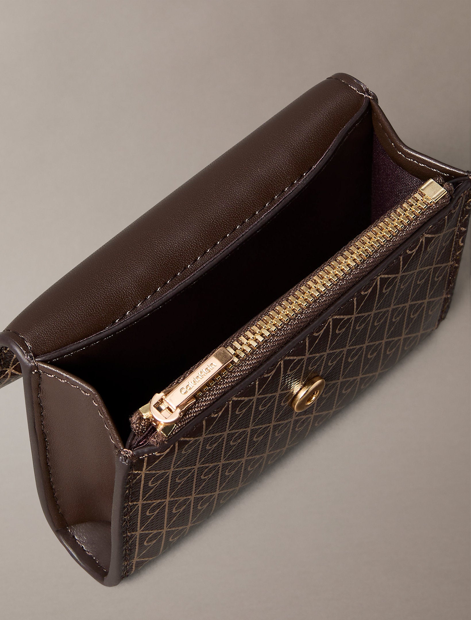 Calvin Klein Emblem Aop Flap Coin Wallet