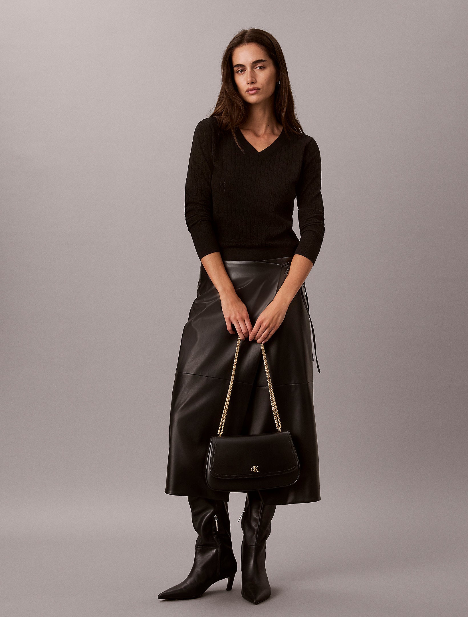 Calvin Klein Convertible Chain Medium Bag