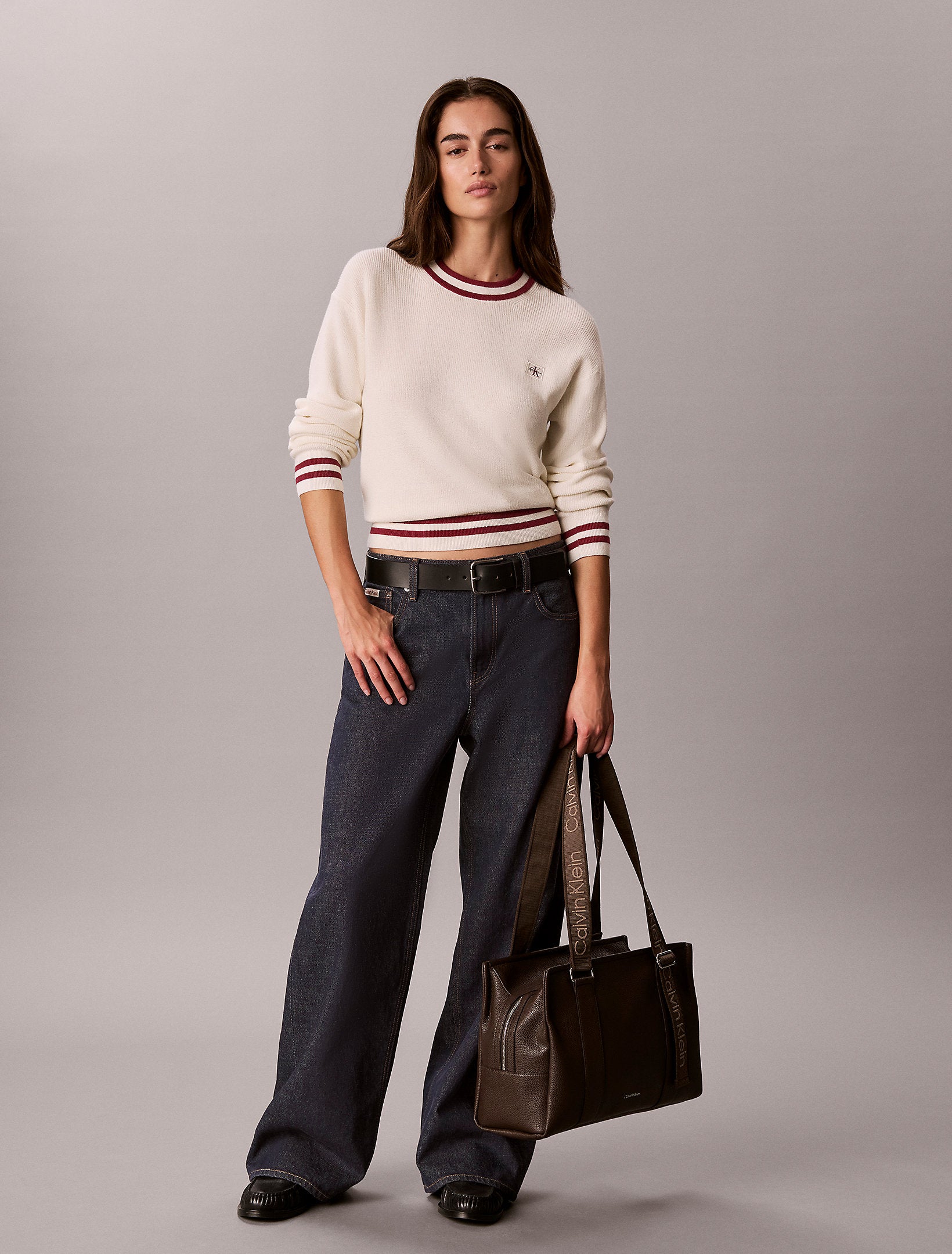 Calvin Klein Webbing Adj Strap Tote Bag