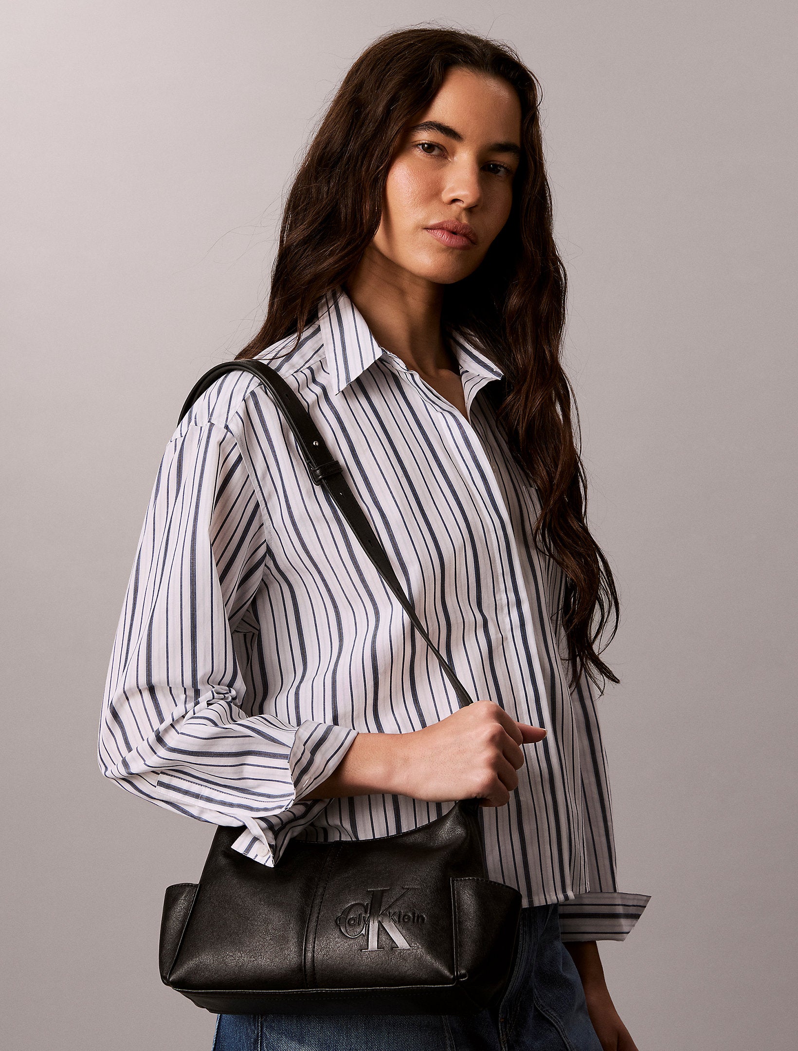 Calvin Klein Pockets Monologo Crossbody Bag