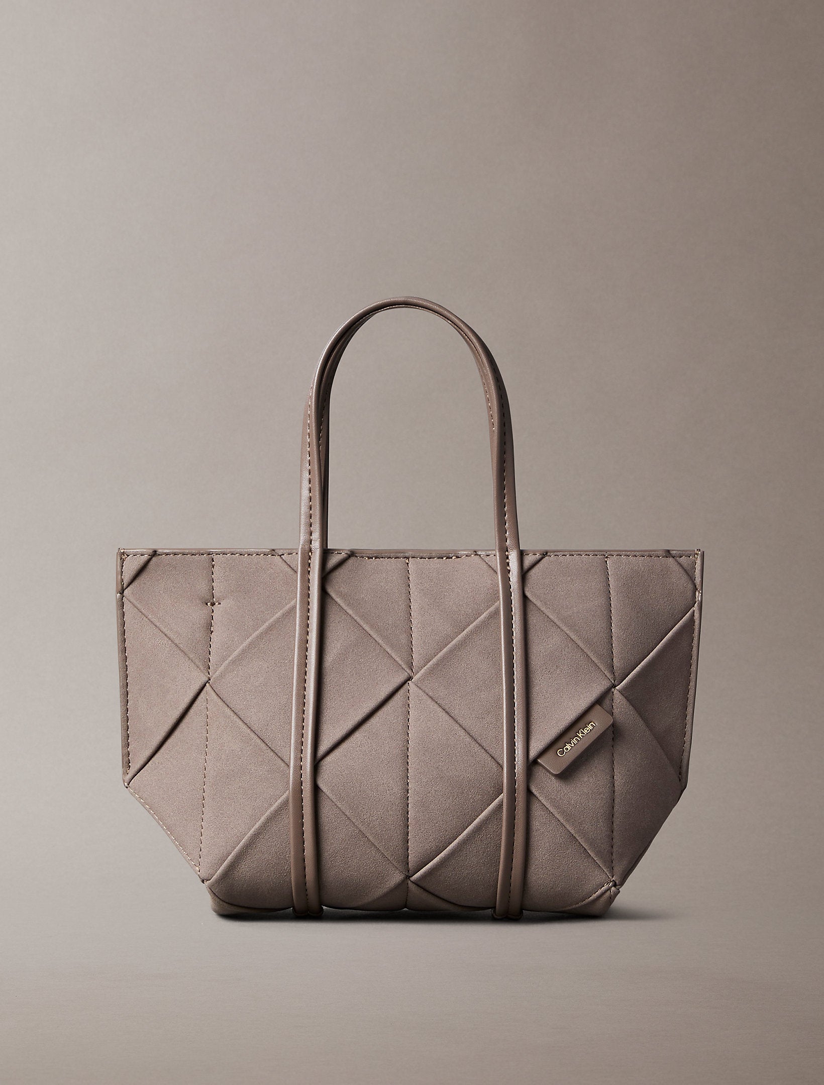 תיק קלווין קליין Woven Sueded Mini Tote Crossbody
