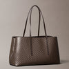 Calvin Klein Emblem Aop Medium Work Tote Bag
