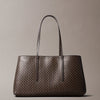 Calvin Klein Emblem Aop Medium Work Tote Bag