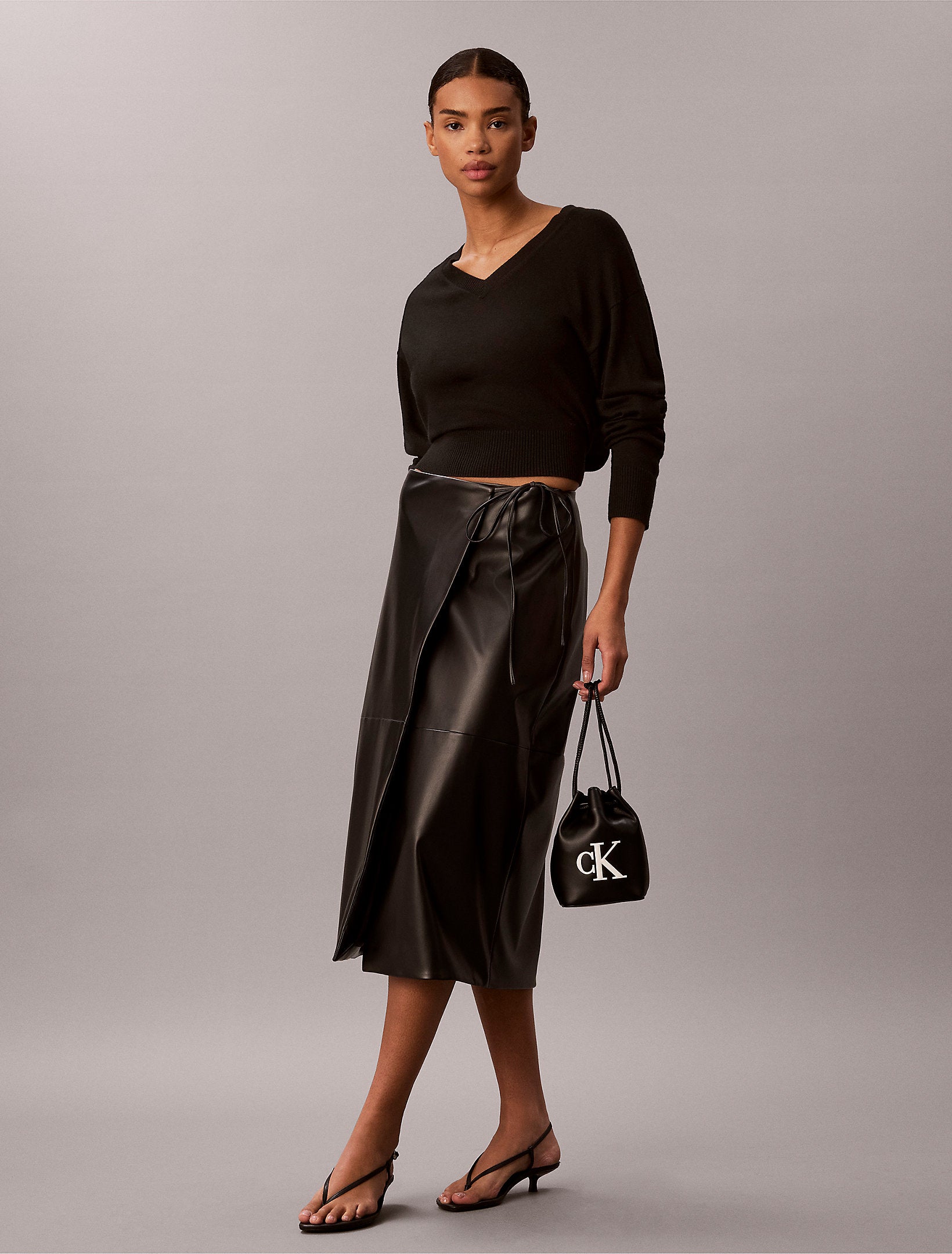 Calvin Klein Bold Mini Bucket Crossbody Bag