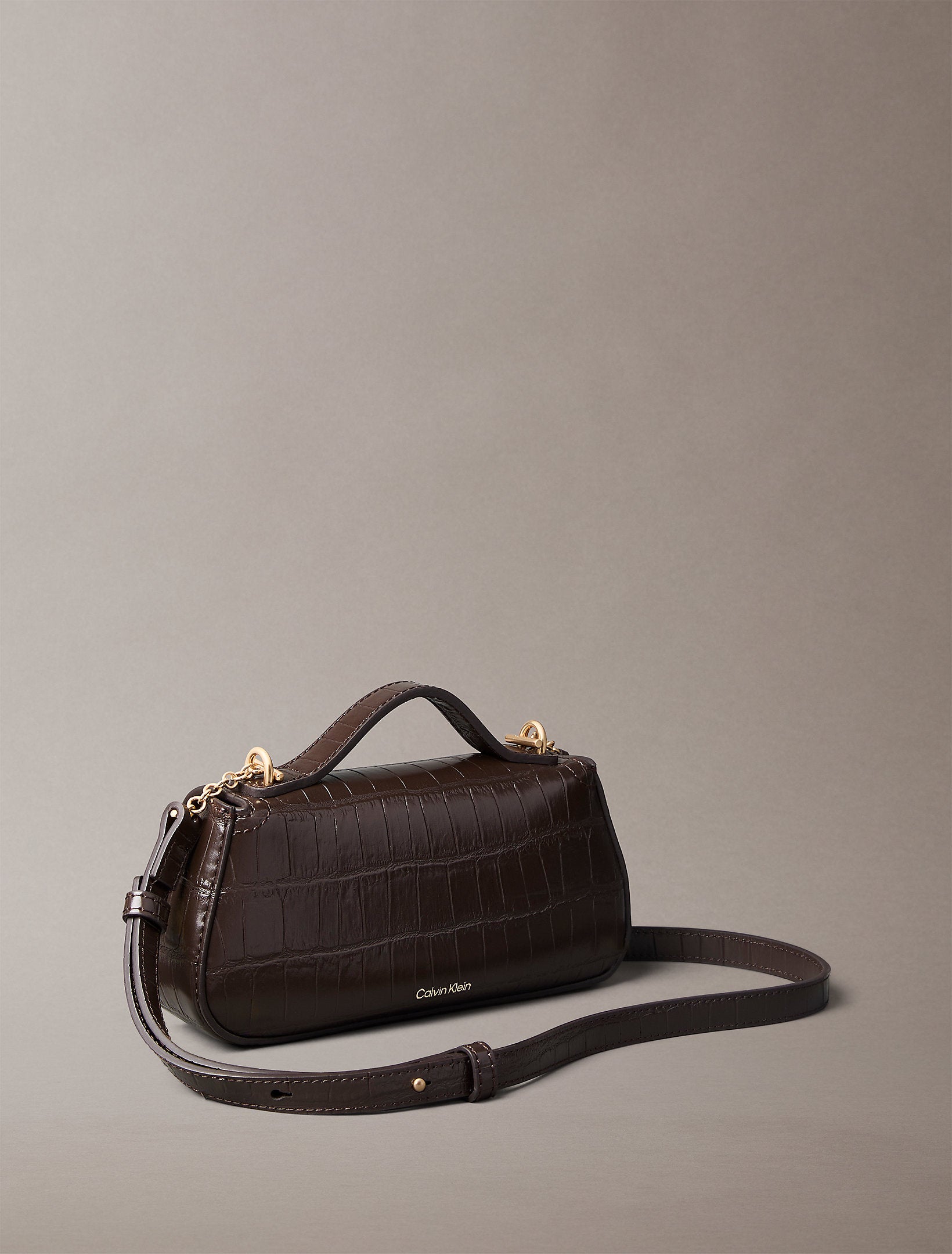 Calvin Klein Croc Top Handle Bag