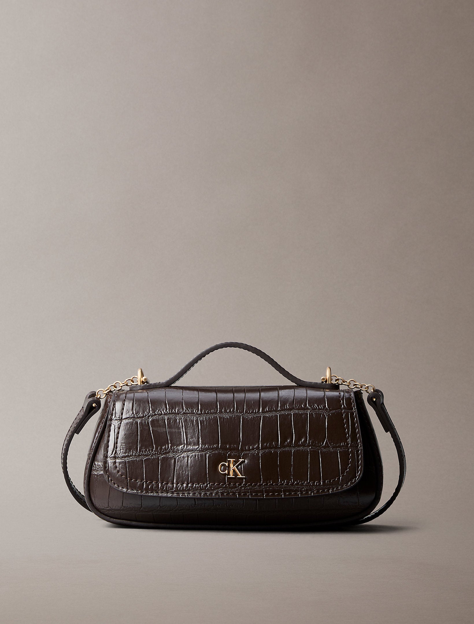 Calvin Klein Croc Top Handle Bag