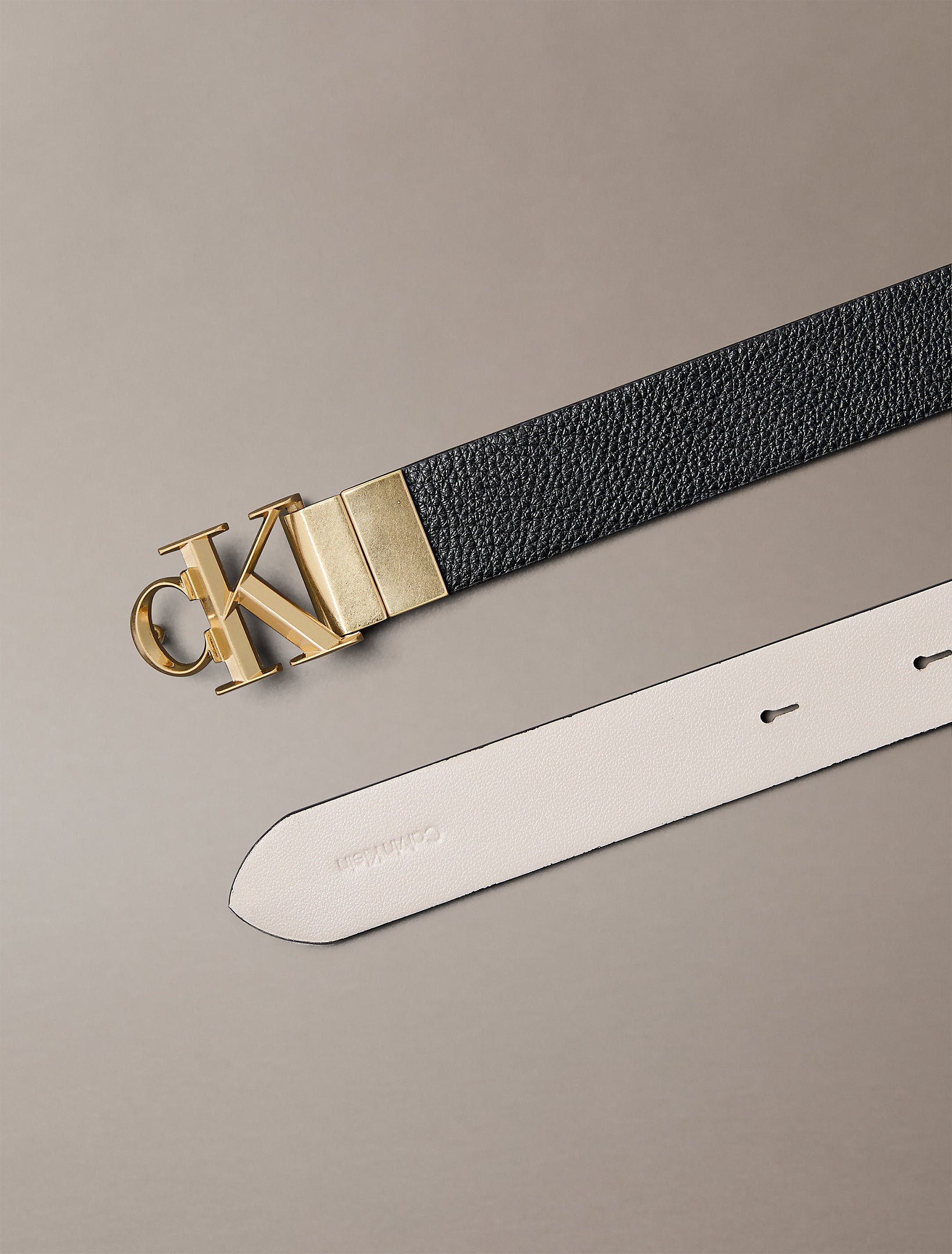 Calvin Klein Facted Buckle 25mm Rev Adj M Belt