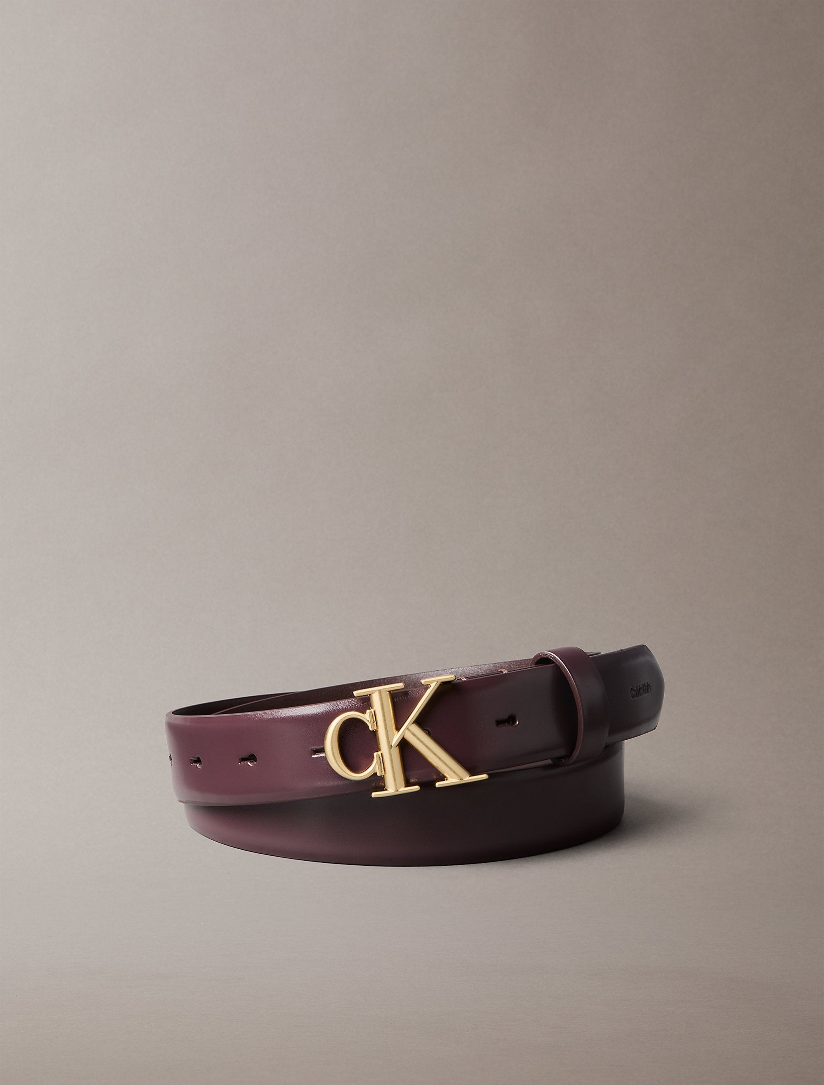 حزام كالفين كلاين Round Buckle 30mm Smooth