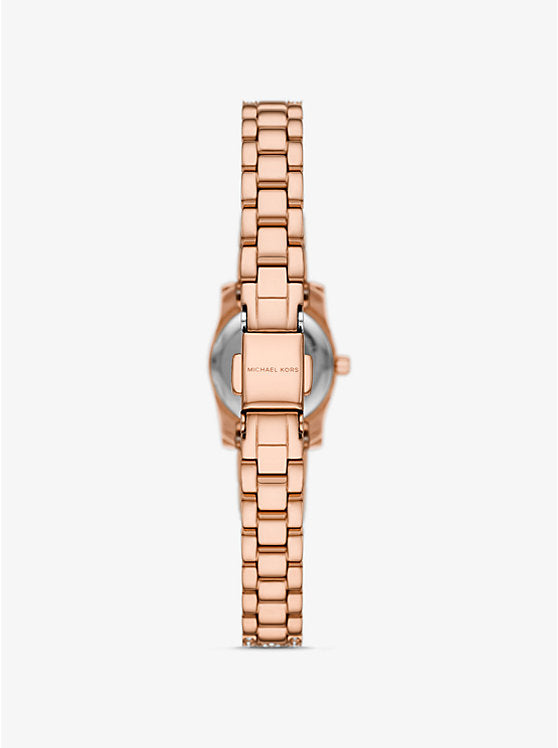 שעון מייקל קורס Mini Lexington Pavé Rose Gold-Tone