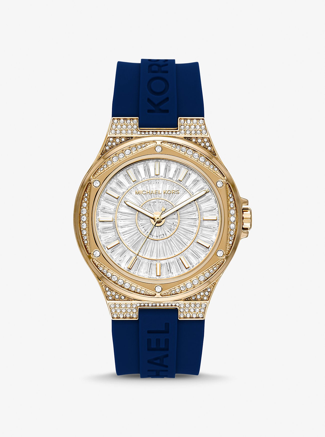 Michael Kors Lennox Pavé Rose Gold-Tone Watch