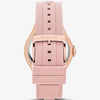 שעון מייקל קורס Lennox Pavé Rose Gold-Tone and Silicone