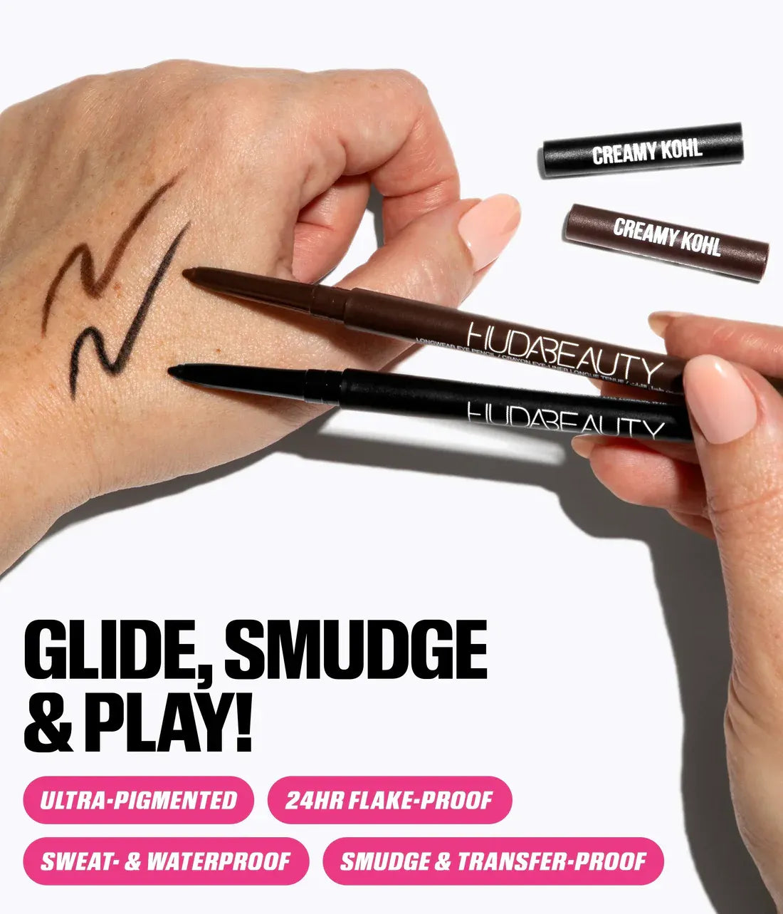 עפרון אייליינר Huda Beauty Creamy Kohl Longwear Eye Pencil