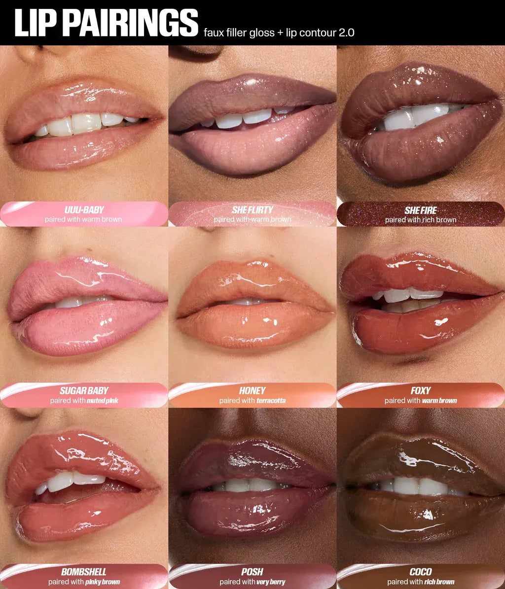 Huda Beauty Faux Filler Extra Shine Lip Gloss Lip Gloss