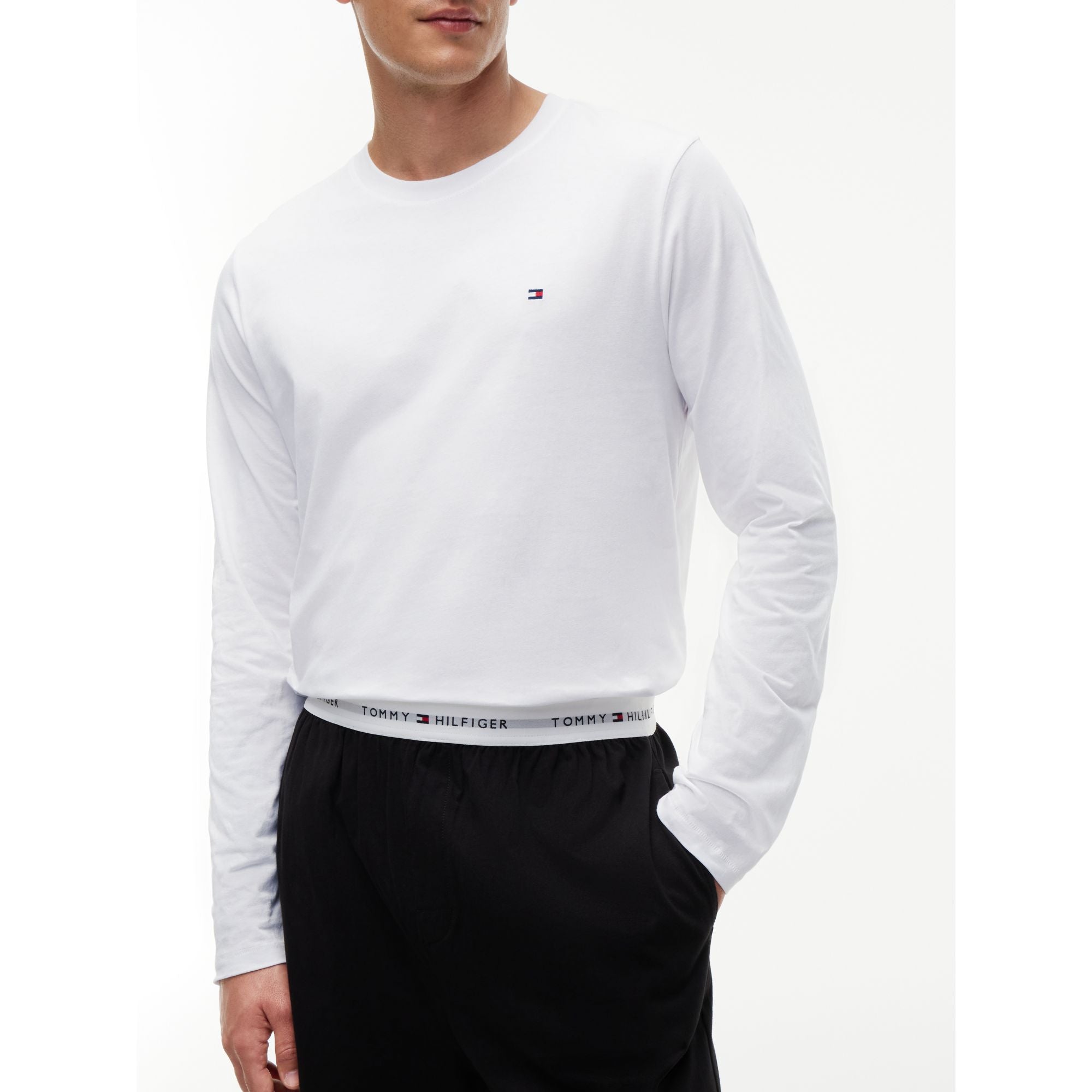 Tommy Hilfiger Ls Jersey Set Solid Pajama