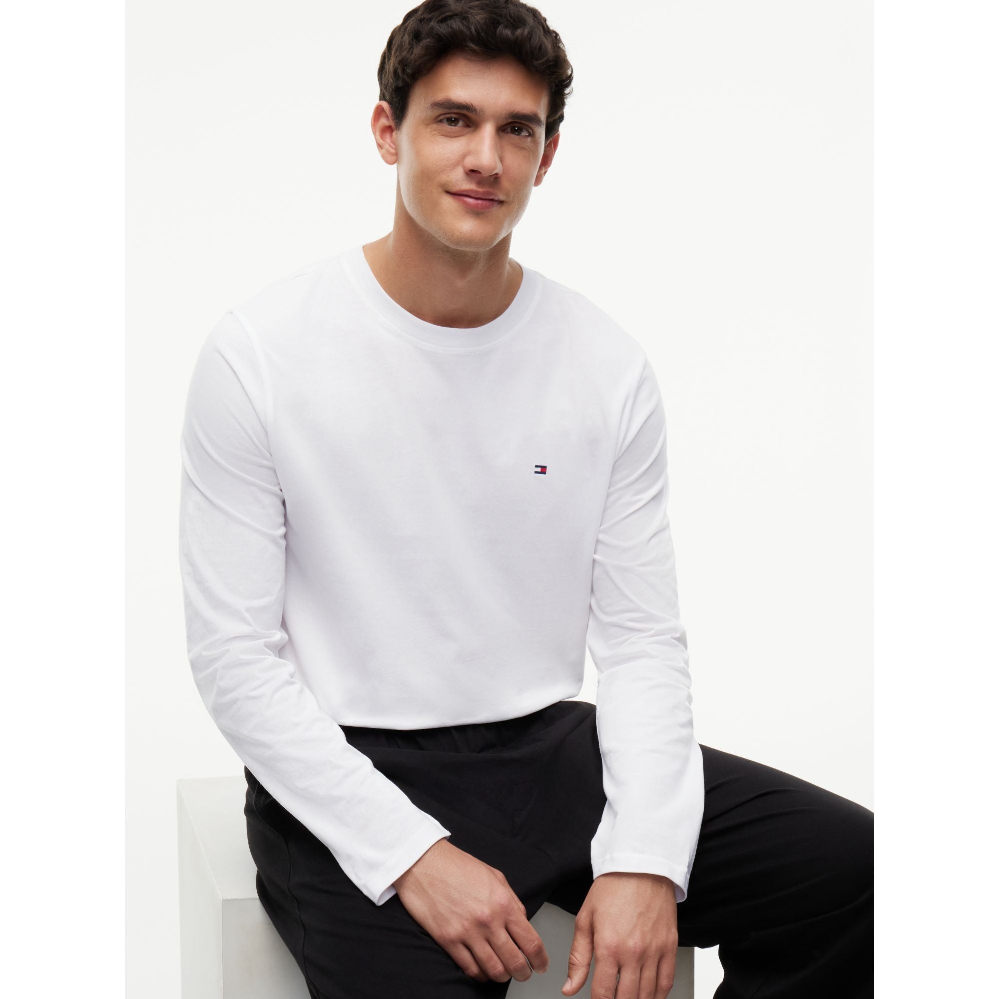 Tommy Hilfiger Ls Jersey Set Solid Pajama