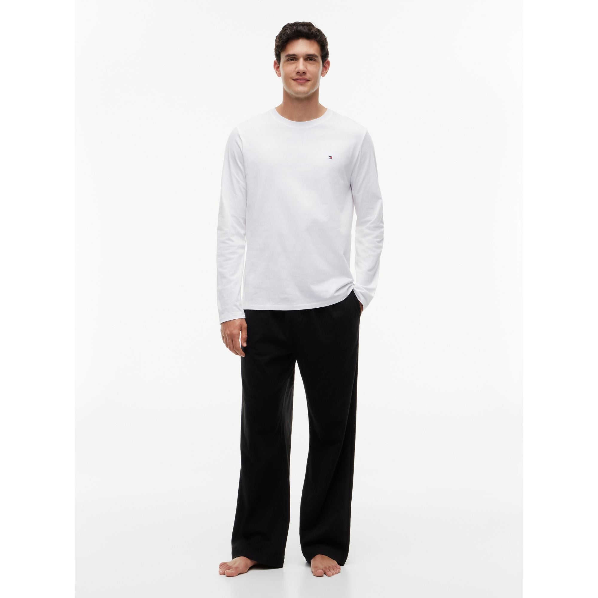 Tommy Hilfiger Ls Jersey Set Solid Pajama