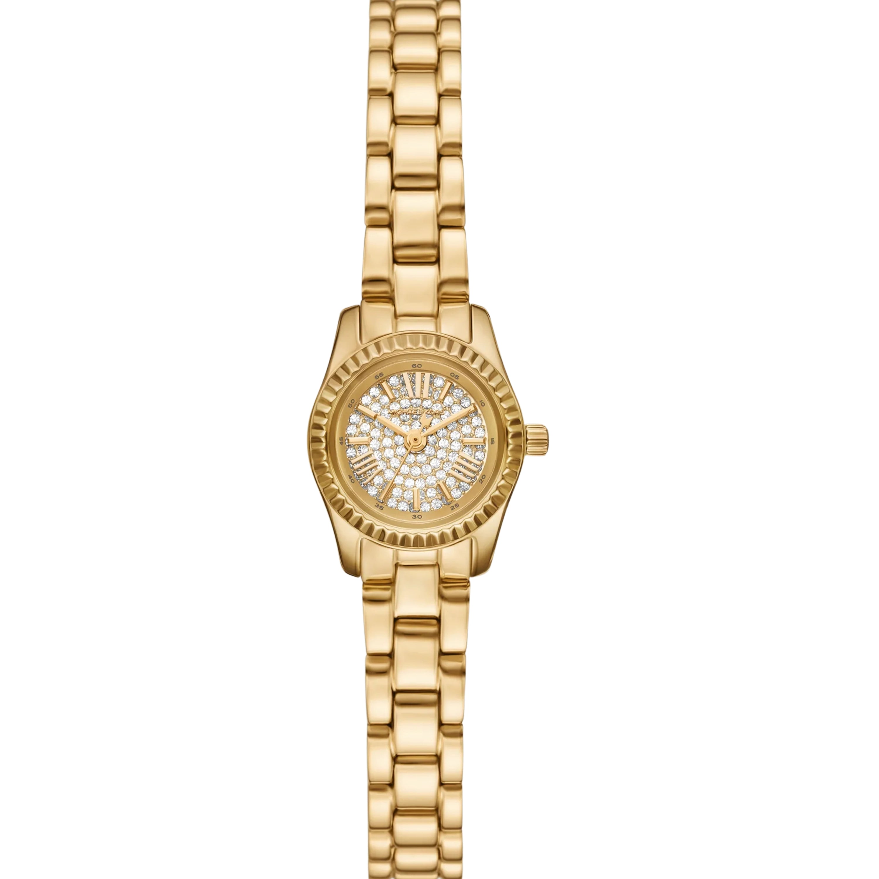Michael Kors Petite Lexington Pavé Gold-Tone Watch