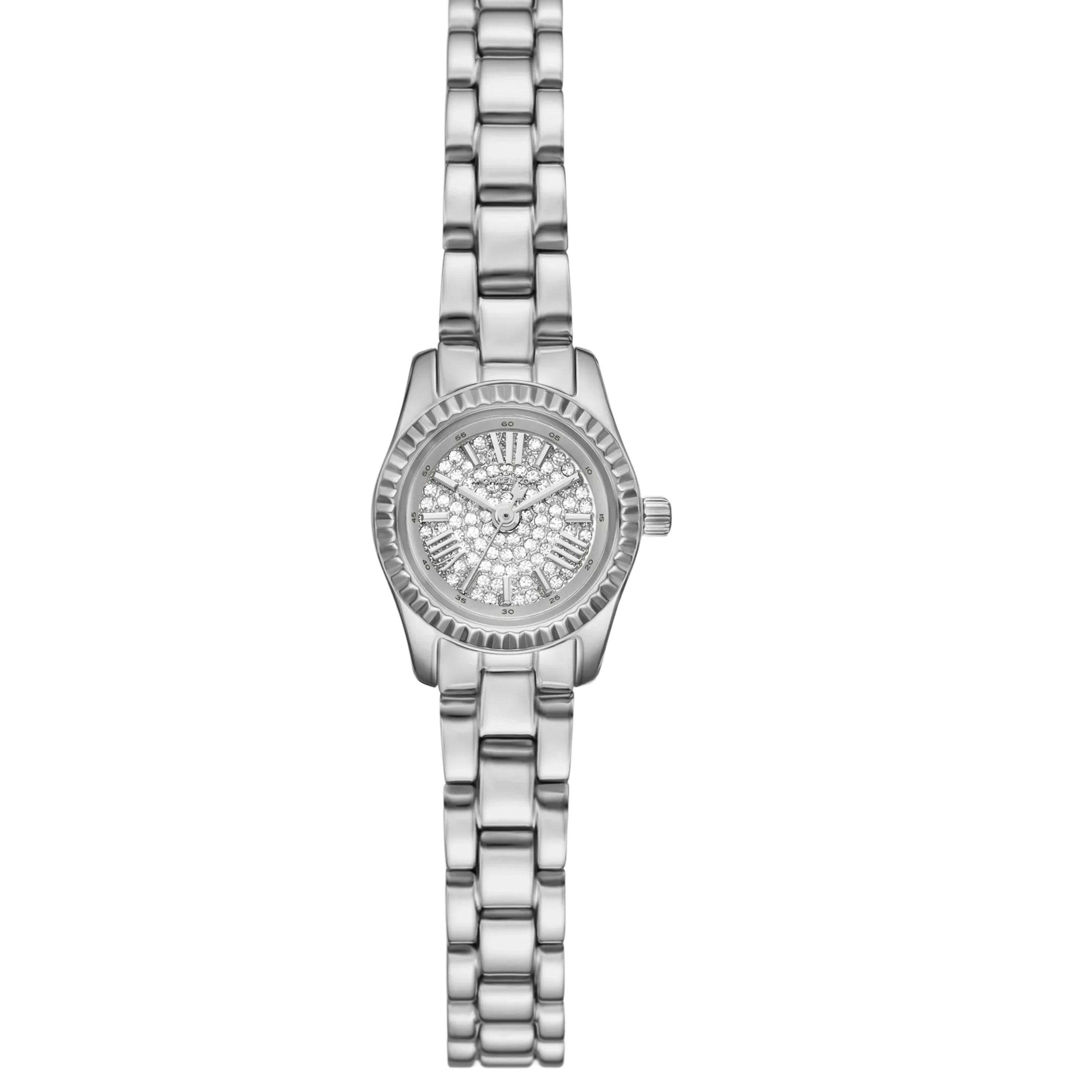 Michael Kors Petite Lexington Pavé Silver-Tone Watch